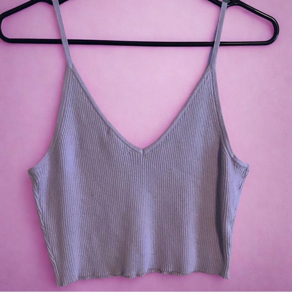 Full Tilt Lilac Ruffle Tie-Front Crop Top 🦋SET🦋 - Picture 6 of 9